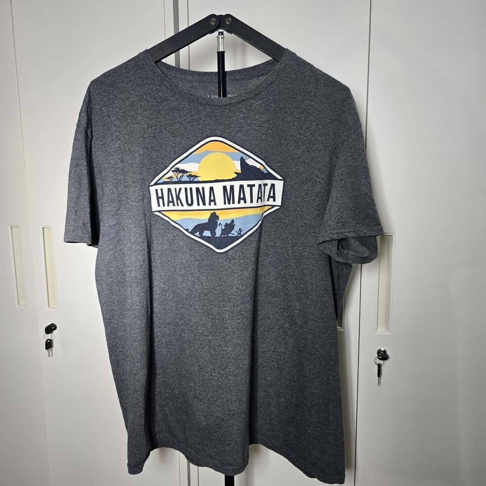 Men's Lion King Hakuna Matata T-Shirt - Charcoal Heather - XL